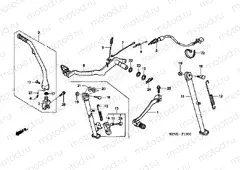 F-19 PEDAL / SUPPORT / PUSHING ARM LEVER