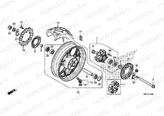 F-19 REAR WHEEL