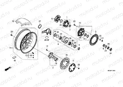 F-19 REAR WHEEL