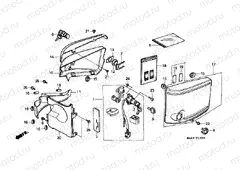 F-19 SIDE COVER / KEY KIT (VT1100C)