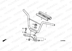F-2 STEERING BAR TUBE / UPPER BRIDGE