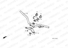 F-2 STEERING BAR TUBE / UPPER BRIDGE