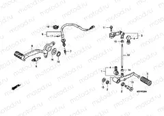 F-20-1 BRAKE PEDAL / PEDAL REPLACEMENT (CBF600S8 / SA8 / N8 / NA8)