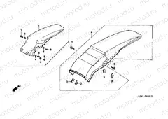 F-20-1 REAR FENDER (EXCEPT CR125RL)