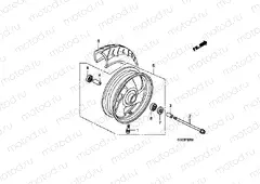 F-20-30 FRONT WHEEL (DRUM)