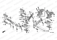 F-20 FOOTREST (CBF1505 / M5 / 6 / M6 / 7 / M7 / M9 / MA)