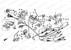 F-21-1 WIRING HARNESS / BATTERY (C50LAG / G / J / N / SN)