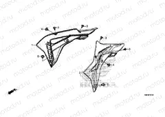 F-22-1 RADIATOR SHROUD (CRF250RX)