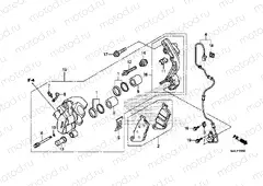 F-22 FRONT BRAKE CALIPER