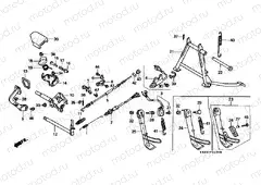 F-22 SUPPORT / BRAKE PEDAL