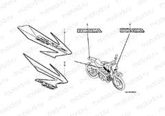 F-23-1 SIGN / STRIP (CRF50F6 / 7)