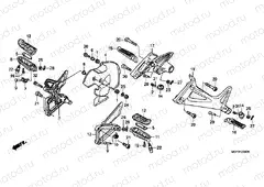 F-23 FOOTREST (VFR800XB, C)