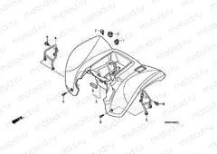 F-23 REAR FENDER (TRX250EX1 / 2/3/4/5)