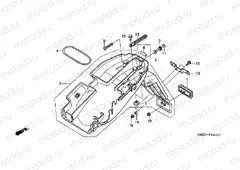 F-24-1 REAR FENDER (CB600F3 / 4/5/6)