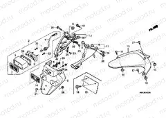 F-24-1 REAR FENDER (CBR600RR5 / 6)