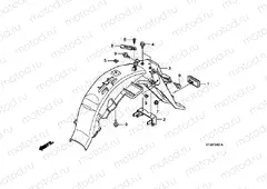 F-24-1 REAR FENDER (CGR125SH8, A)