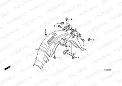 F-24 REAR FENDER (GLH1251SH / 2SH / 3SH)