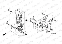 F-24 REAR SHOCK ABSORBER (CBR900RRY, 1 / RE1)