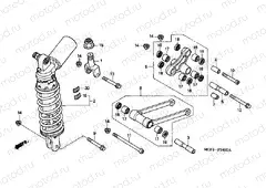 F-24 REAR SHOCK ABSORBER (VTR1000SPY / 1)