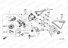 F-24 SIDE COVER/COMBINATION SWITCH
