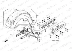 F-25 REAR FENDER / HANDLE