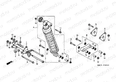 F-25 REAR SHOCK ABSORBER (XL1000V)