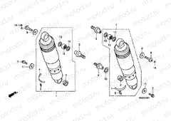 F-26-1 REAR SHOCK ABSORBER (VTX1800C15 / 6/7/8)