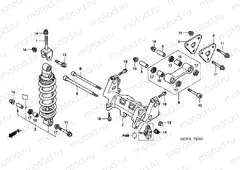 F-27 REAR SHOCK ABSORBER (VFR800)