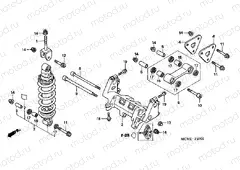 F-27 REAR SHOCK ABSORBER (VFR800)