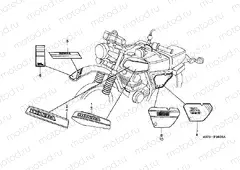 F-28-3 STRIP / EMBLEM (EXCEPT XL125SB, C-CM)
