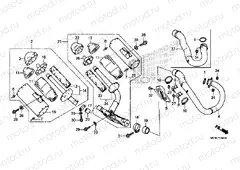 F-28 EXHAUST MUFFLER
