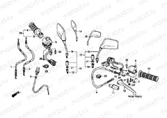 F-3-1 HANDLE ARM / SWITCH / CABLE (2)