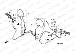 F-3-1 HANDLE ARM / SWITCH / CABLE (2)