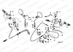 F-3-1 HANDLE ARM / SWITCH / CABLE (2)