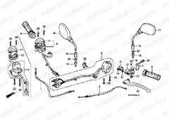 F-3-1 HANDLE LEVER / SWITCH / CABLE (CBR125RW7 / RW9 / RWA)