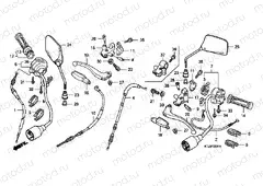 F-3-1 HANDLE LEVER / SWITCH / CABLE (CGR125SH8, A, B)