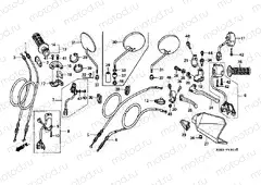 F-3-1 HANDLE LEVER / SWITCH / CABLE (CL / DK / ED / U)
