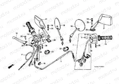 F-3 CABLE / HANDLE LEVER / SWITCH (CH125E / G)