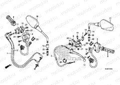 F-3 HANDLE LEVER / SWITCH / CABLE (NC750S / SA)
