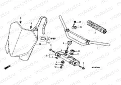 F-3 STEERING BAR PIPE / UPPER BRIDGE