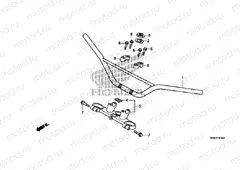 F-3 STEERING BAR PIPE / UPPER BRIDGE