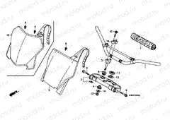 F-3 STEERING BAR PIPE / UPPER BRIDGE
