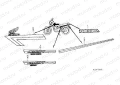 F-30-1 STRIP / EMBLEM (CB125TDE)