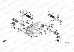 F-30 FOOTREST (VT750CS / C2B / C2S / C)
