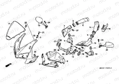 F-32-1 UPPER ENGINE HOUSING (CBR600RR5 / 6)
