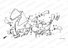 F-32 UPPER ENGINE HOUSING (CBR600RR3 / 4)