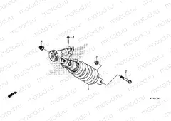 F-33-1 REAR SHOCK ABSORBER (VT1300CXA)