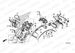 F-34-1 REAR FENDER (CB1100CA / CAD / NA / NAD)