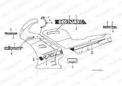 F-34-2 STRIP / SIGNAL (3) (VFR750FN)