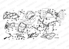 F-34 FRONT ENGINE COVER / SIDE ENGINE HOUSING / WINDSCREEN